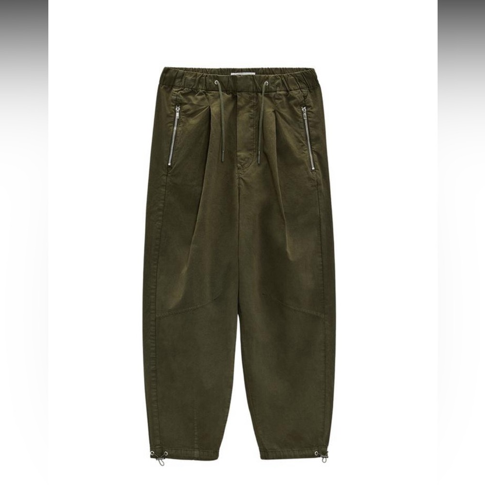 Zara Olive Green Cargo Pants
